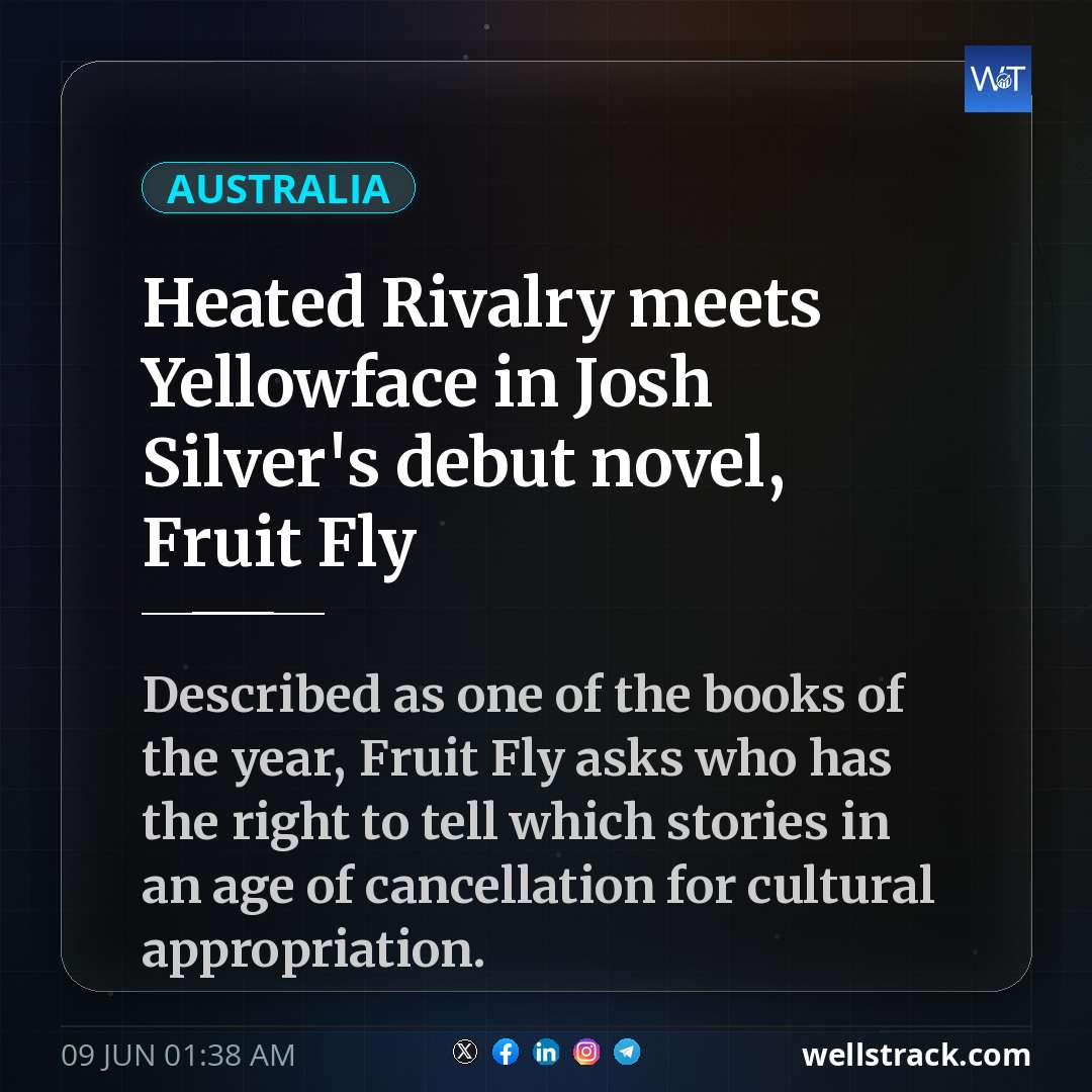 Heated Rivalry meets Yellowface in Josh Silver's debut novel, Fruit Fly — WellsTrack