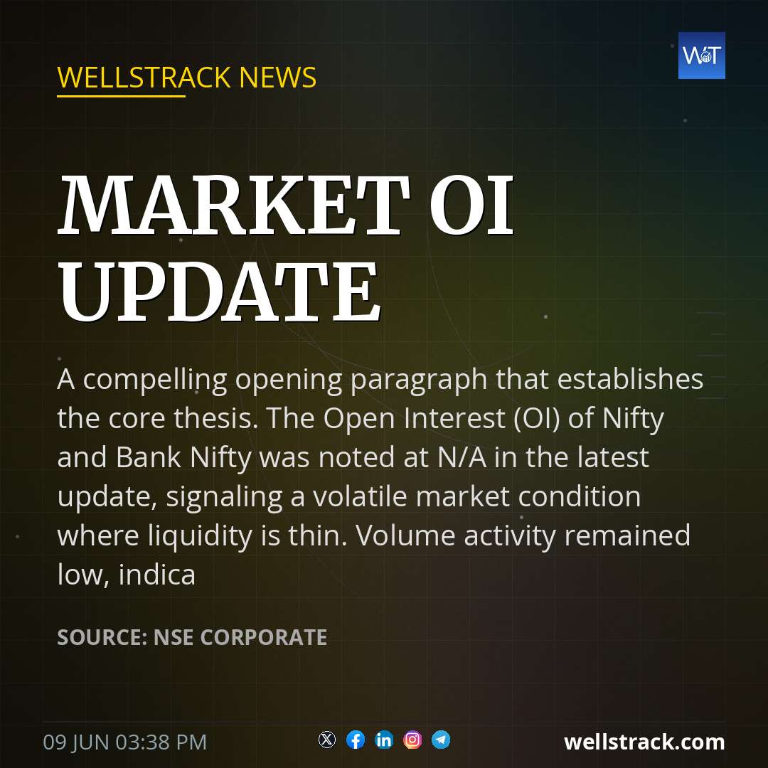 MARKET OI UPDATE — WellsTrack