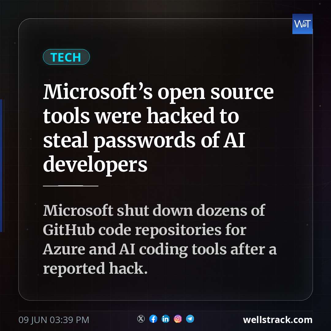 Microsoft’s open source tools were hacked to steal passwords of AI developers — WellsTrack