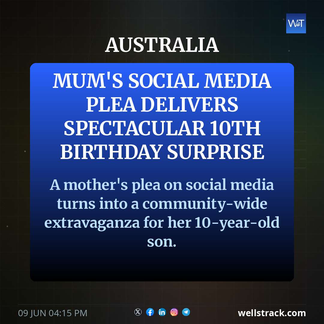 Mum's social media plea delivers spectacular 10th birthday surprise — WellsTrack