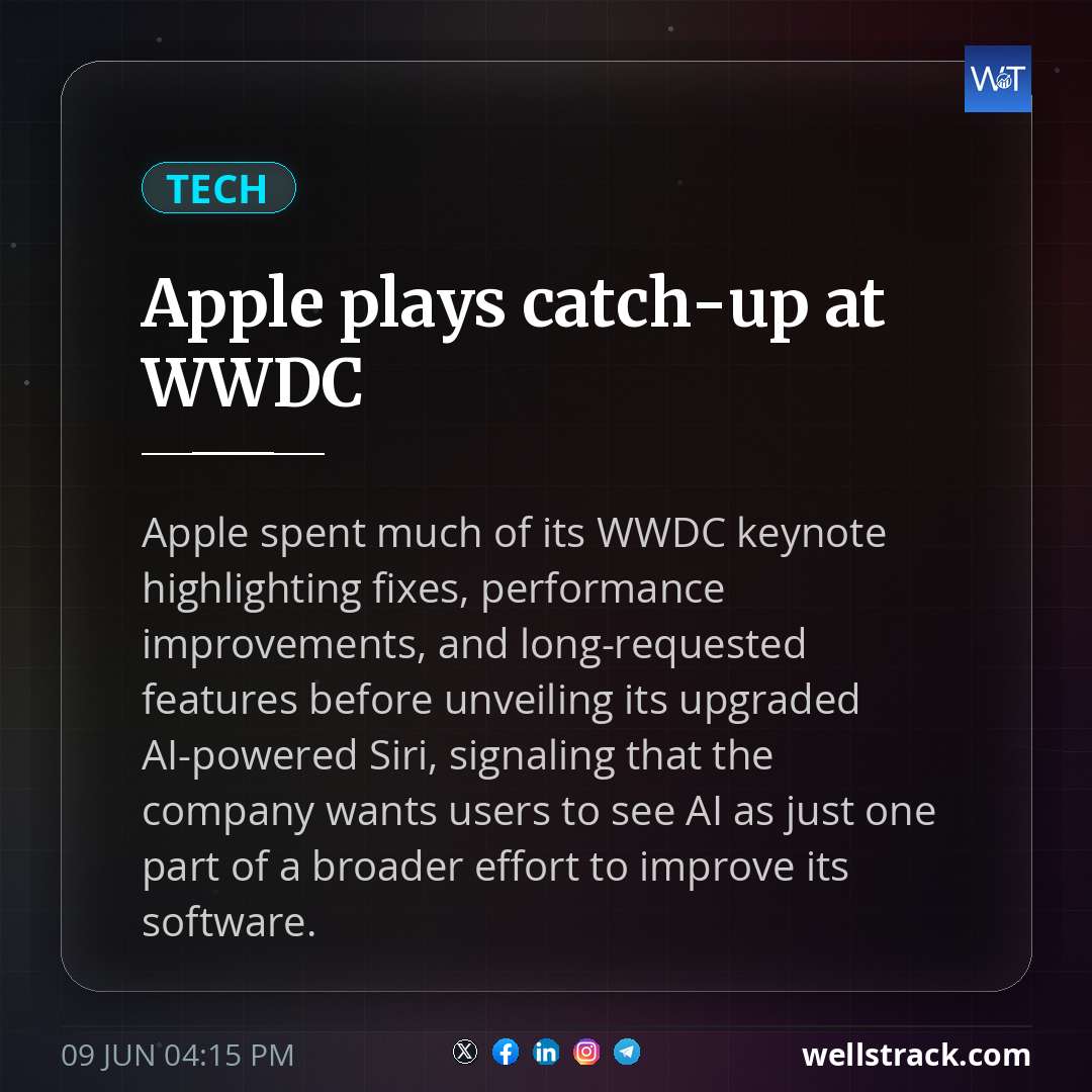 Apple plays catch-up at WWDC — WellsTrack