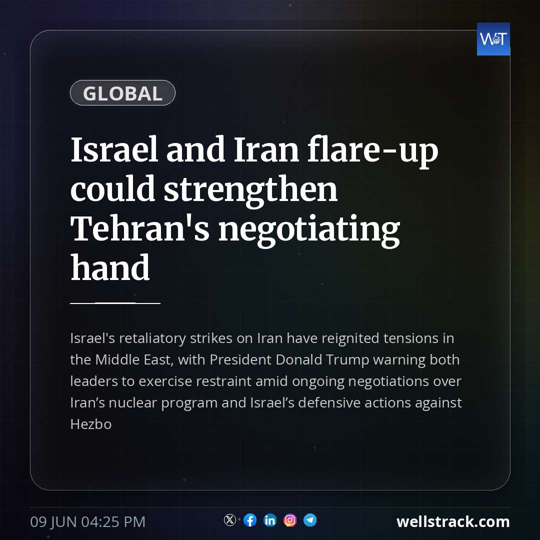 Israel and Iran flare-up could strengthen Tehran's negotiating hand — WellsTrack