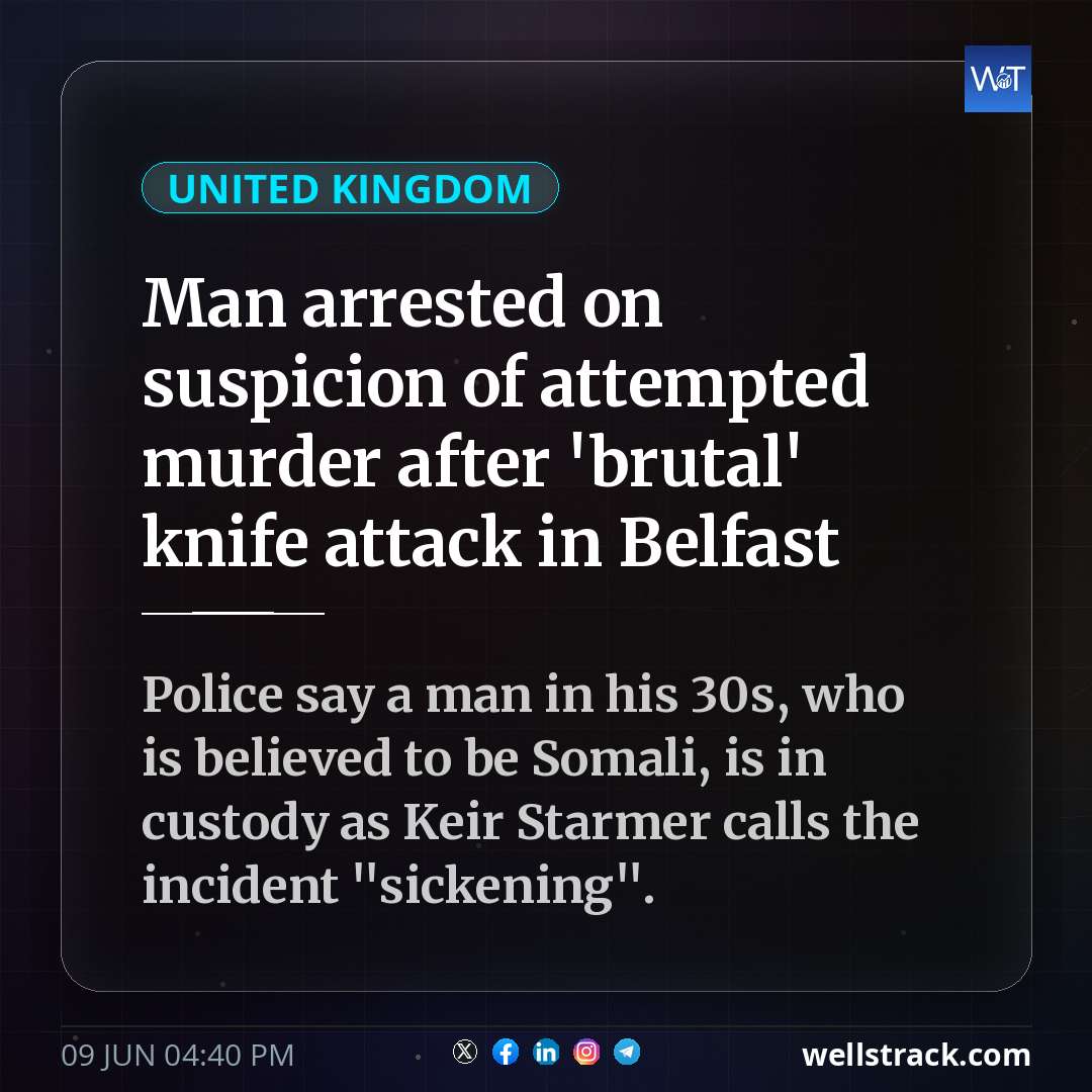 Man arrested on suspicion of attempted murder after 'brutal' knife attack in Belfast — WellsTrack