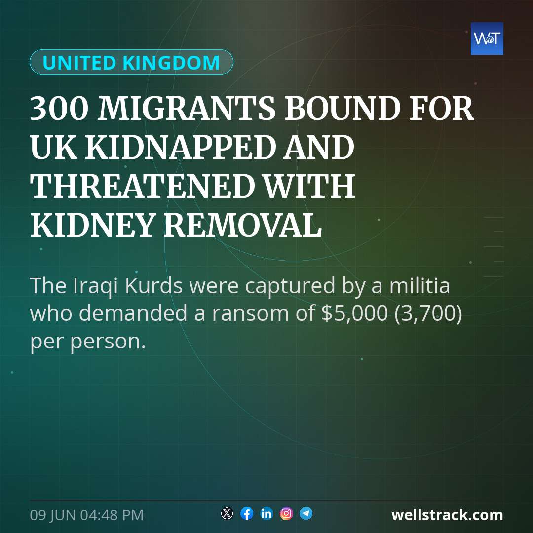 300 migrants bound for UK kidnapped and threatened with kidney removal — WellsTrack