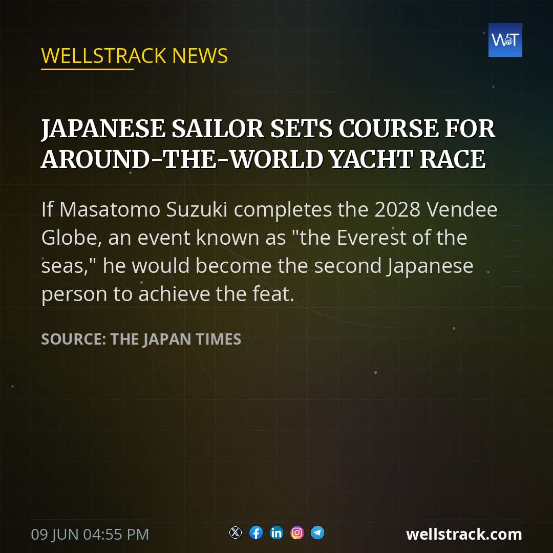 Japanese sailor sets course for around-the-world yacht race — WellsTrack