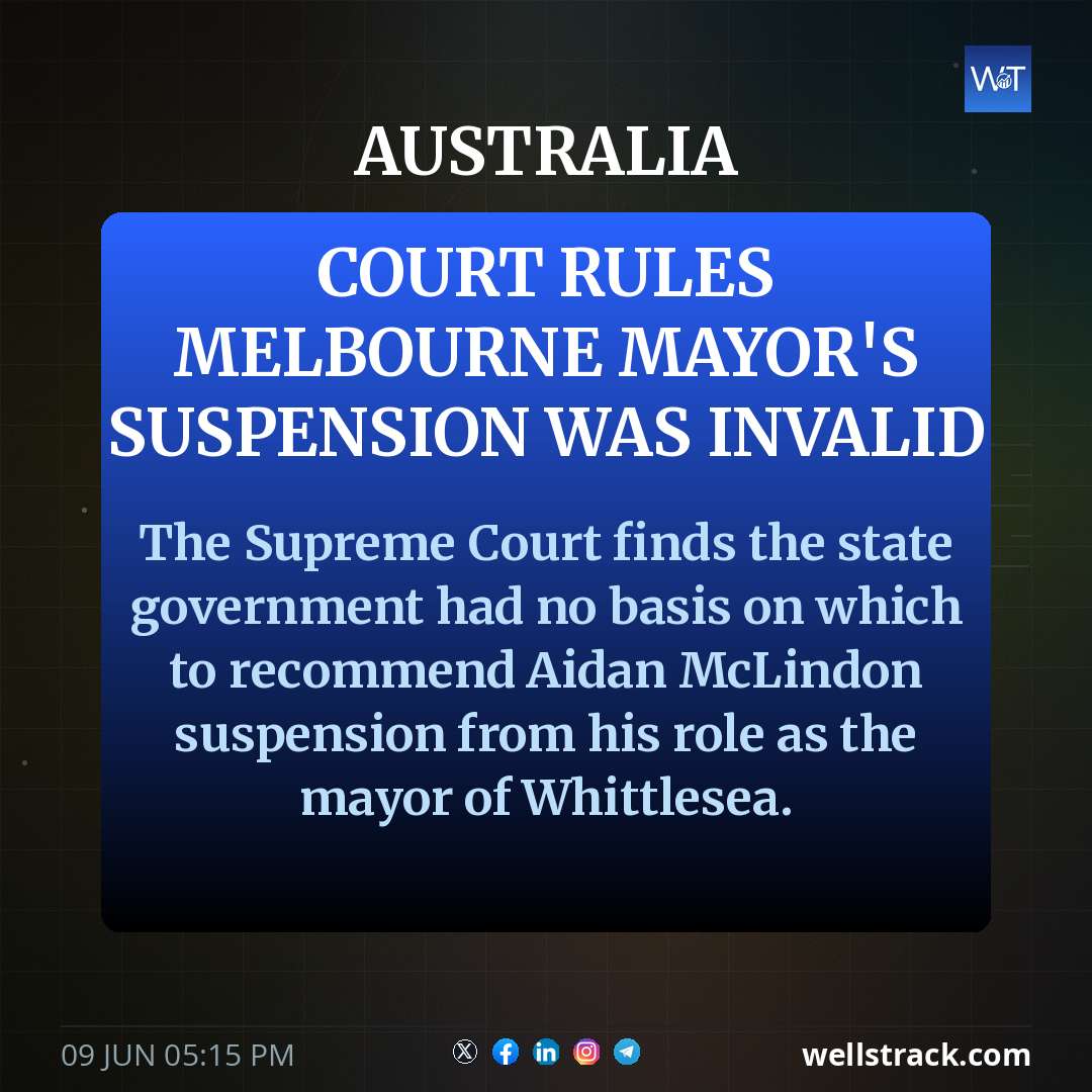 Court rules Melbourne mayor's suspension was invalid — WellsTrack