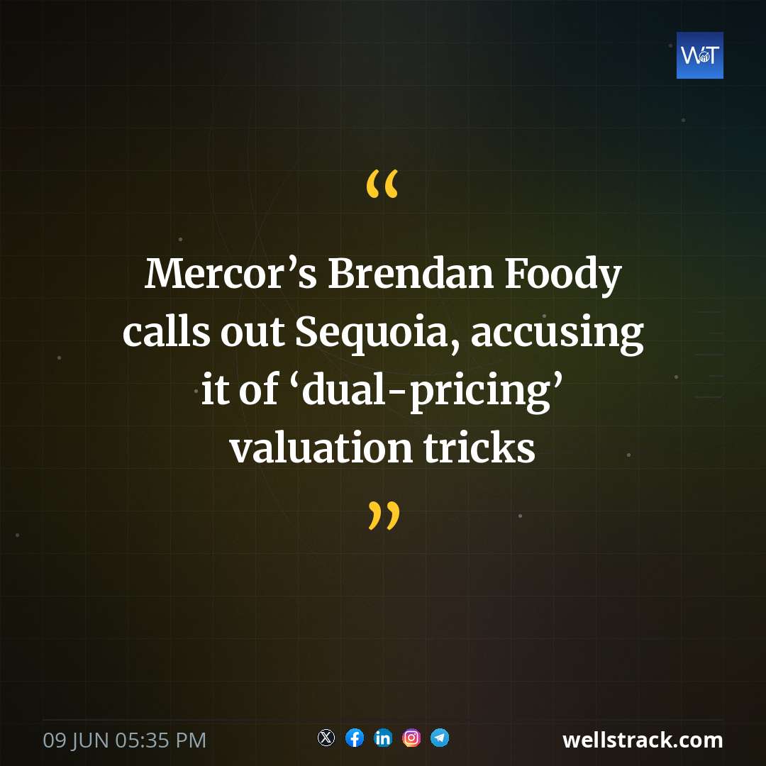 Mercor’s Brendan Foody calls out Sequoia, accusing it of ‘dual-pricing’ valuation tricks — WellsTrack