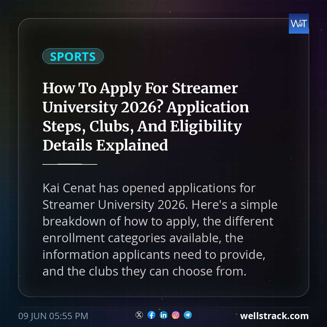 How To Apply For Streamer University 2026? Application Steps, Clubs, And Eligibility Details Explained — WellsTrack