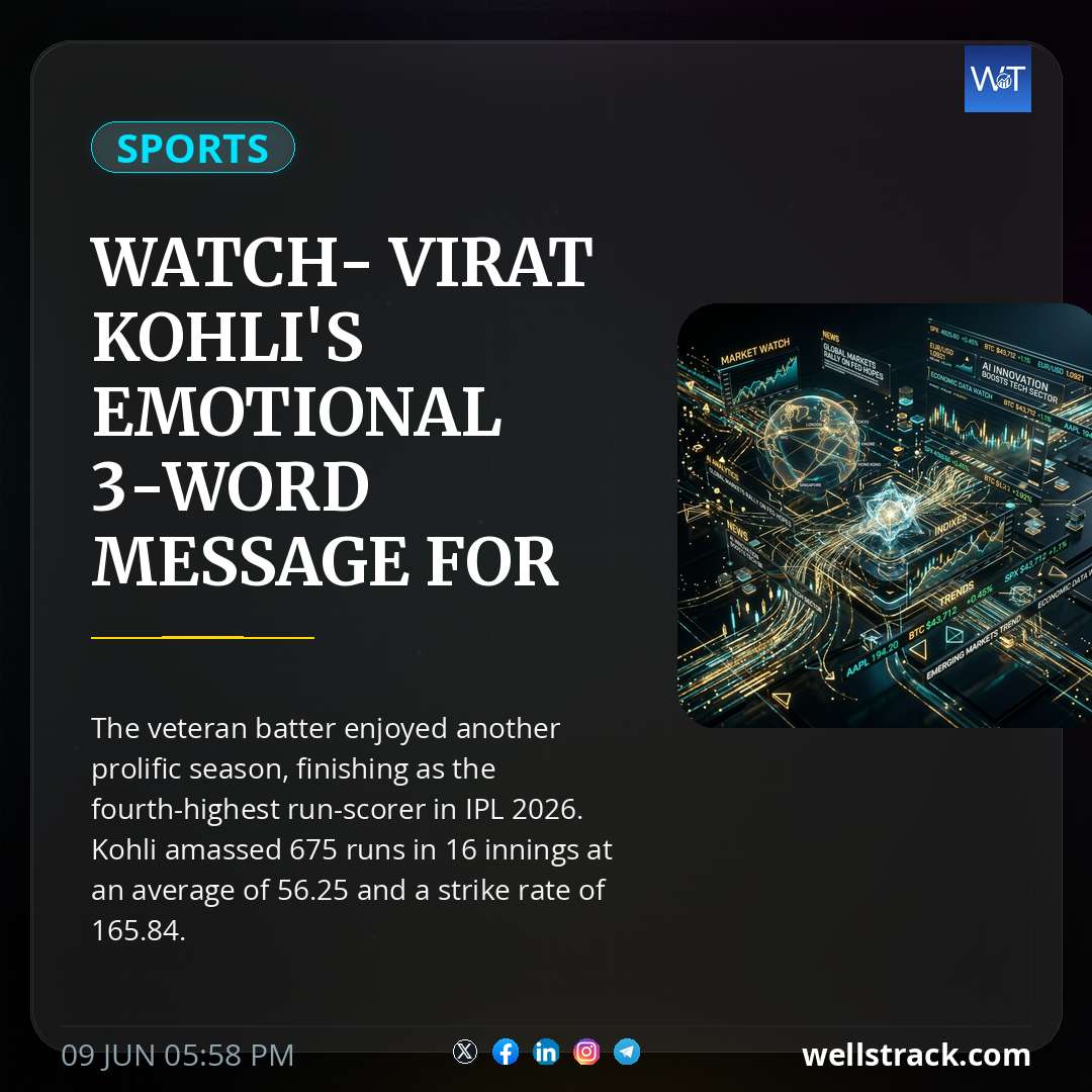 WATCH- Virat Kohli's emotional 3-word message for RCB after consecutive titles leaves fans in tears — WellsTrack