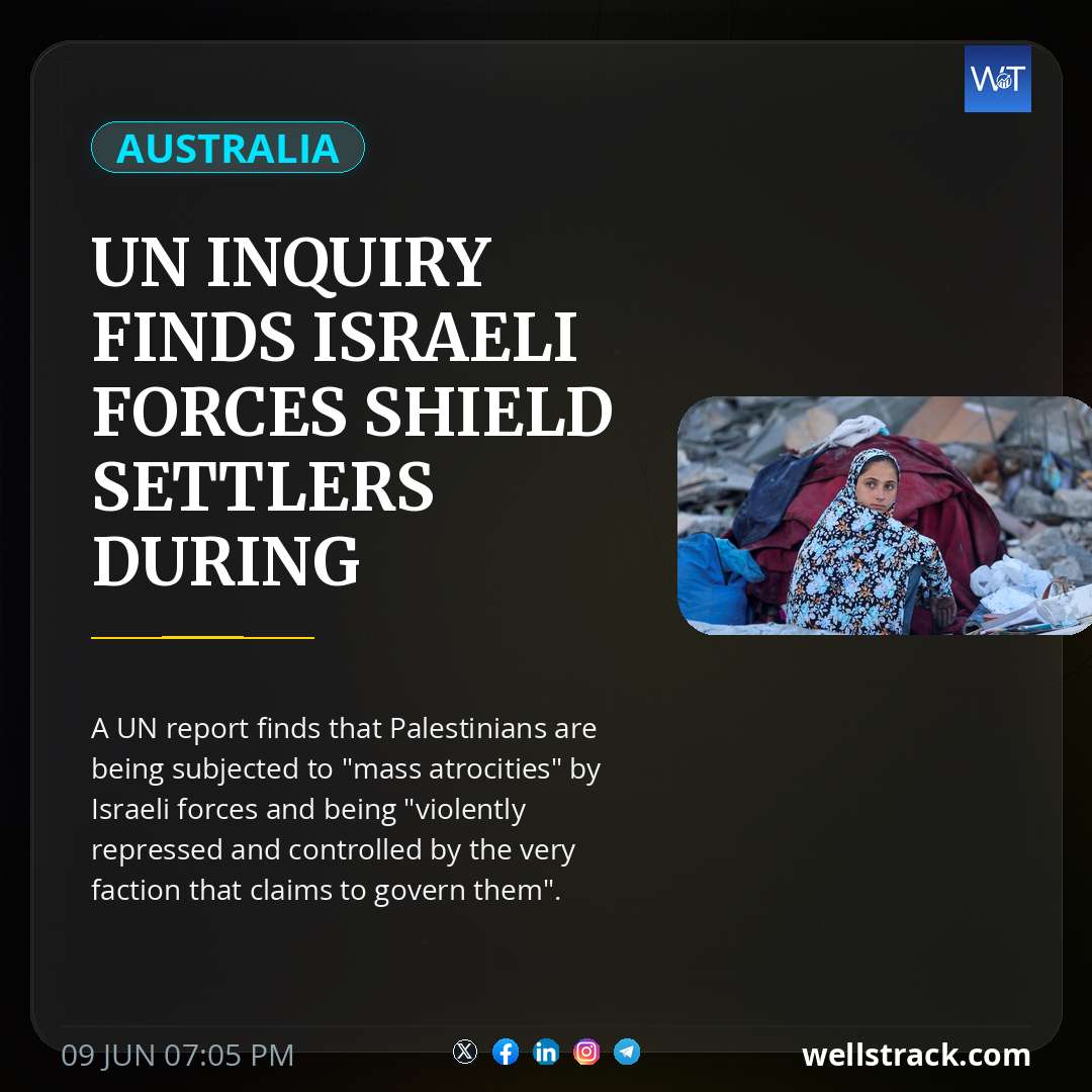 UN inquiry finds Israeli forces shield settlers during attacks on Palestinians — WellsTrack