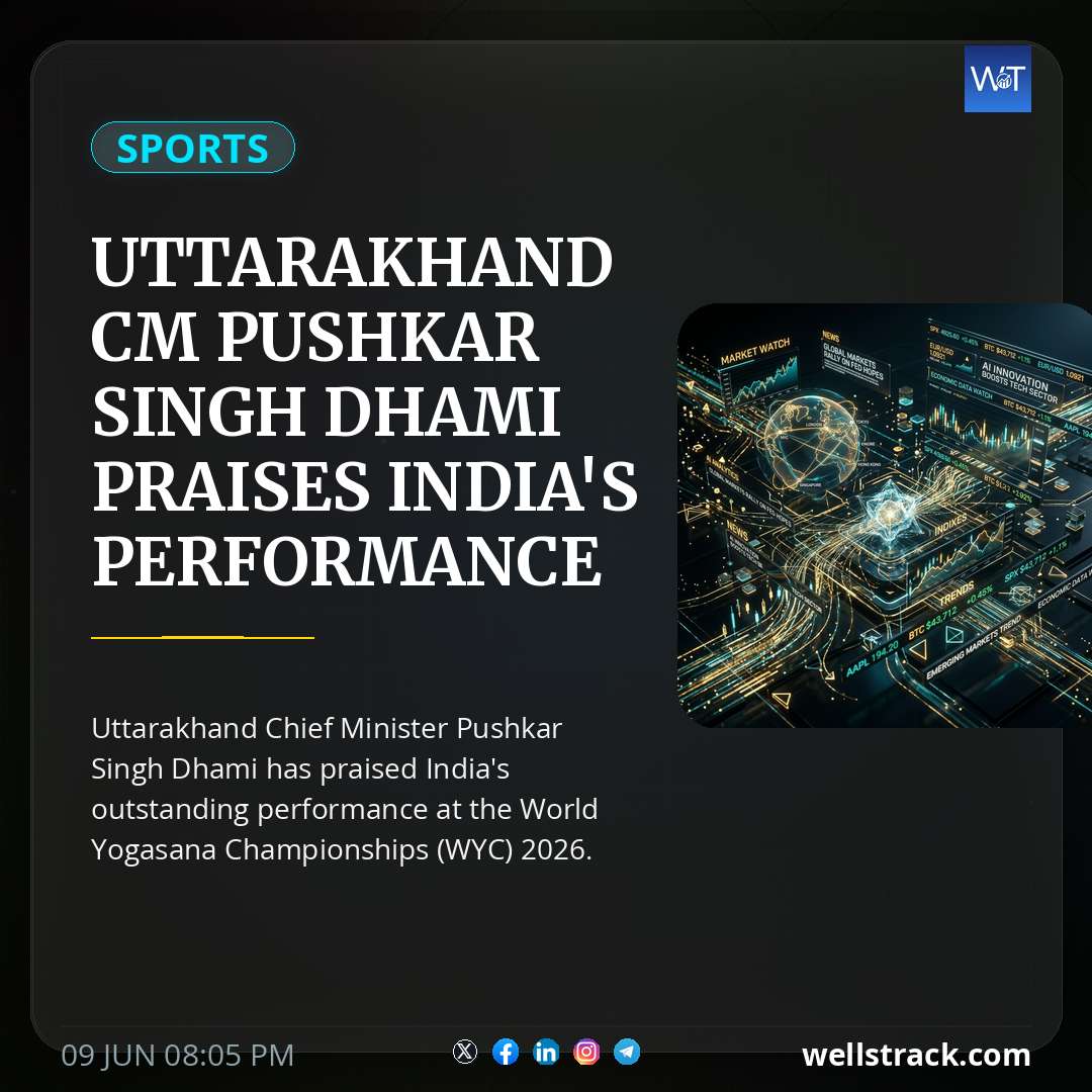 Uttarakhand CM Pushkar Singh Dhami Praises India's Performance At World Yogasana Championships — WellsTrack