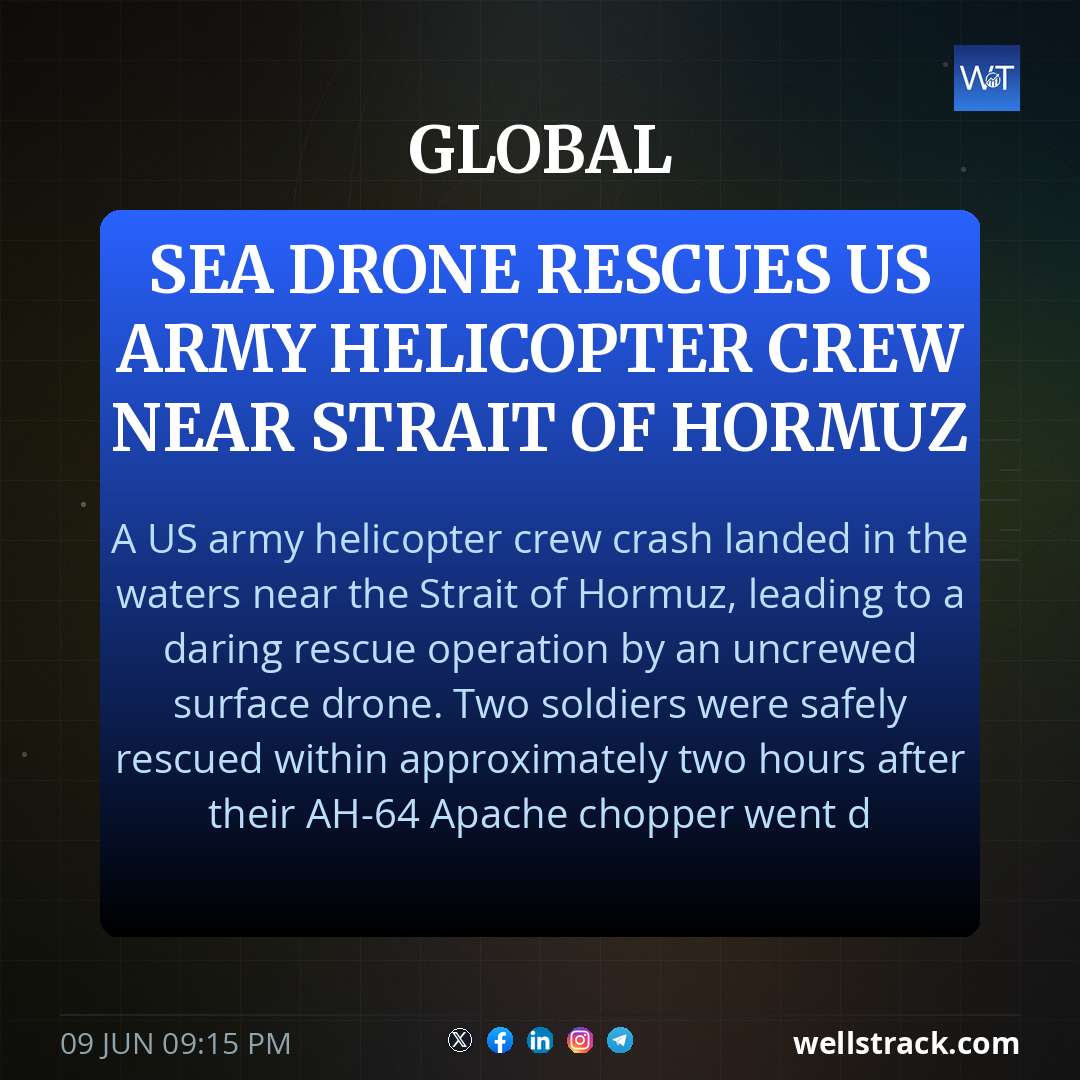 Sea drone rescues US army helicopter crew near Strait of Hormuz — WellsTrack