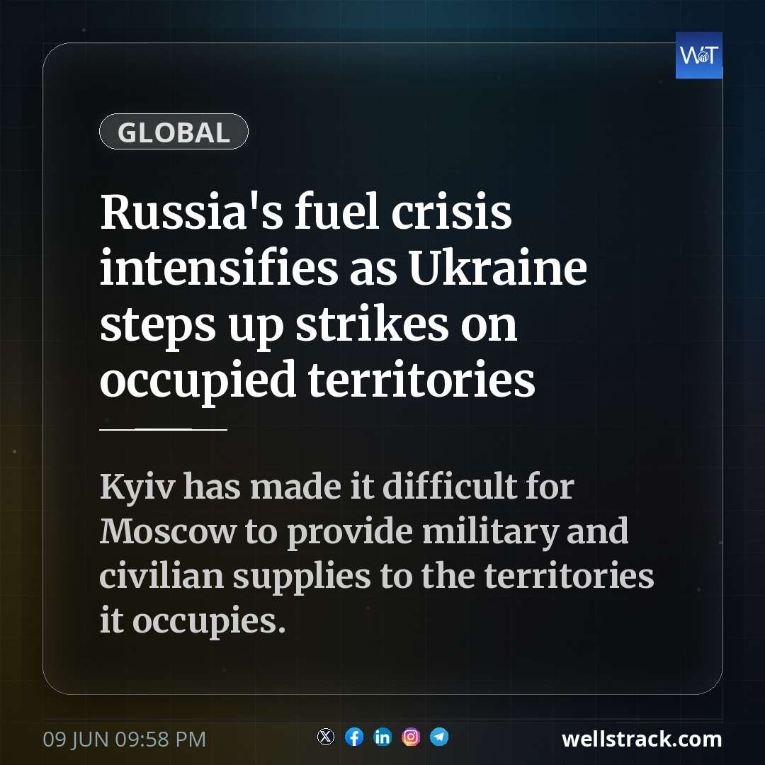 Russia's fuel crisis intensifies as Ukraine steps up strikes on occupied territories — WellsTrack