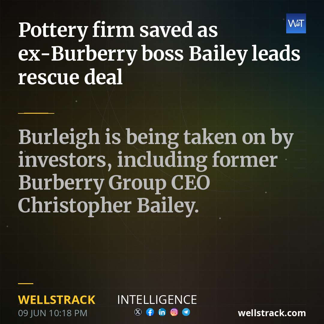 Pottery firm saved as ex-Burberry boss Bailey leads rescue deal