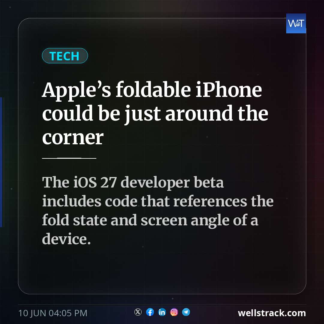 Apple’s foldable iPhone could be just around the corner — WellsTrack