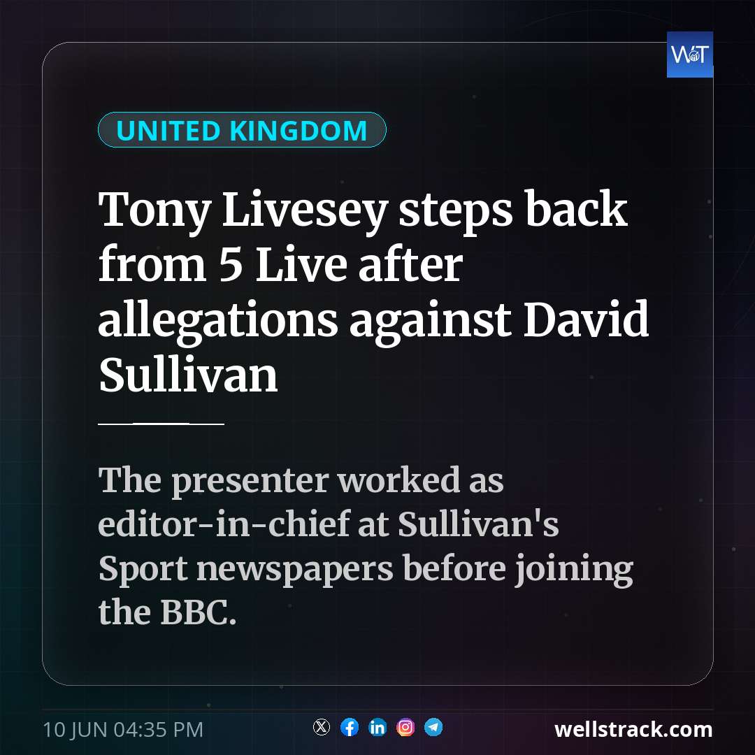 Tony Livesey steps back from 5 Live after allegations against David Sullivan — WellsTrack