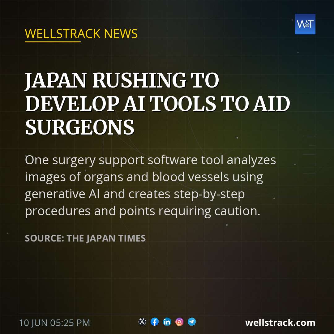 Japan rushing to develop AI tools to aid surgeons — WellsTrack