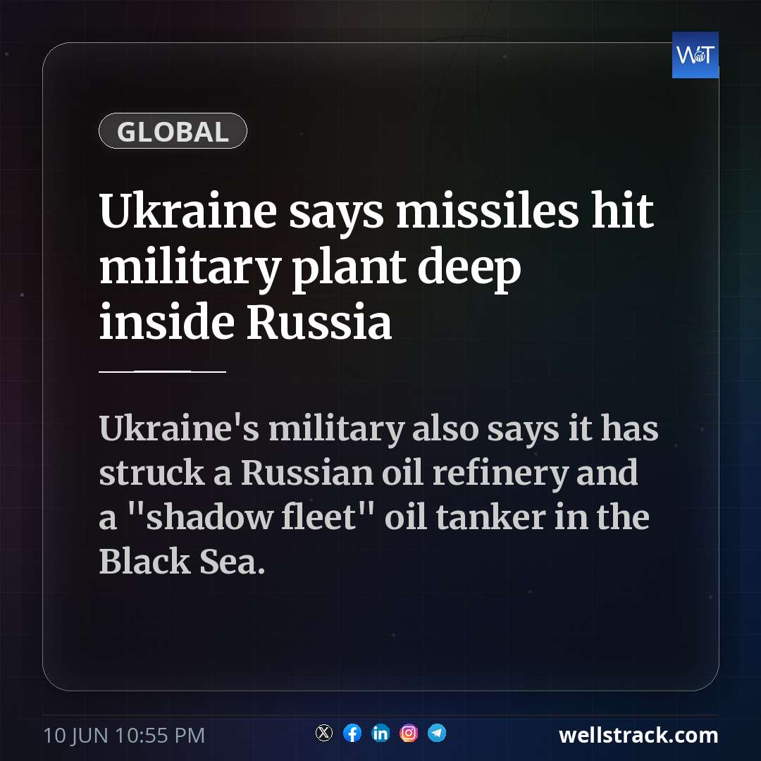 Ukraine says missiles hit military plant deep inside Russia