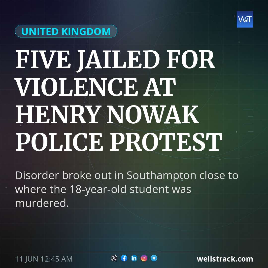 Five jailed for violence at Henry Nowak police protest — WellsTrack