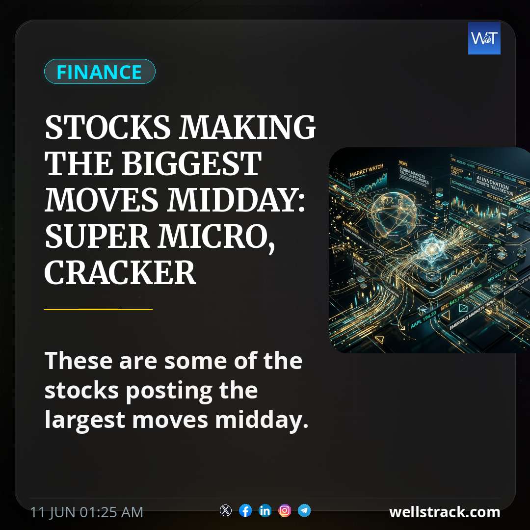 Stocks making the biggest moves midday: Super Micro, Cracker Barrel, Robinhood Markets, truckers & more