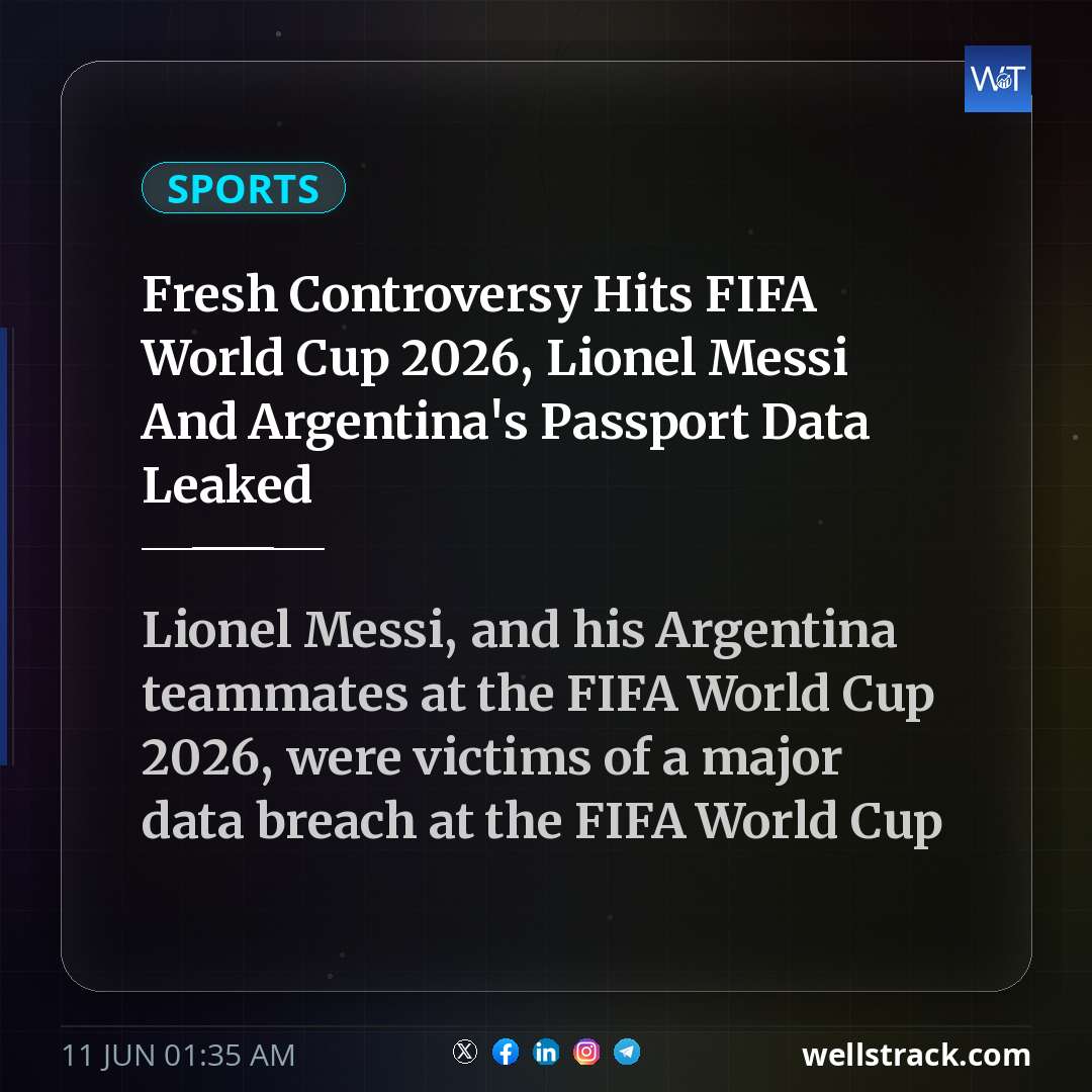 Fresh Controversy Hits FIFA World Cup 2026, Lionel Messi And Argentina's Passport Data Leaked — WellsTrack