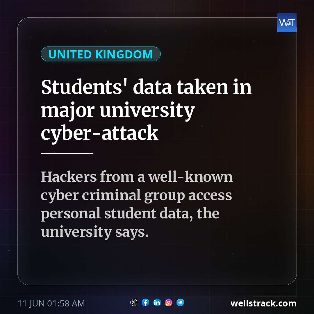 Students' data taken in major university cyber-attack — WellsTrack