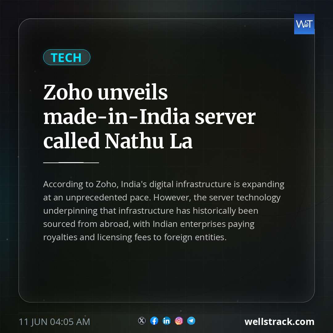 Zoho unveils made-in-India server called Nathu La — WellsTrack