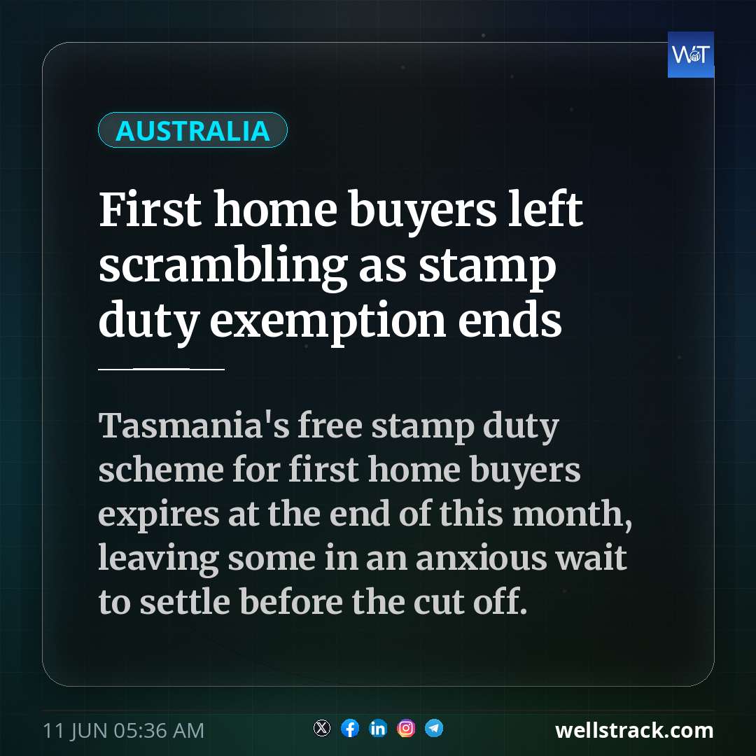 First home buyers left scrambling as stamp duty exemption ends — WellsTrack