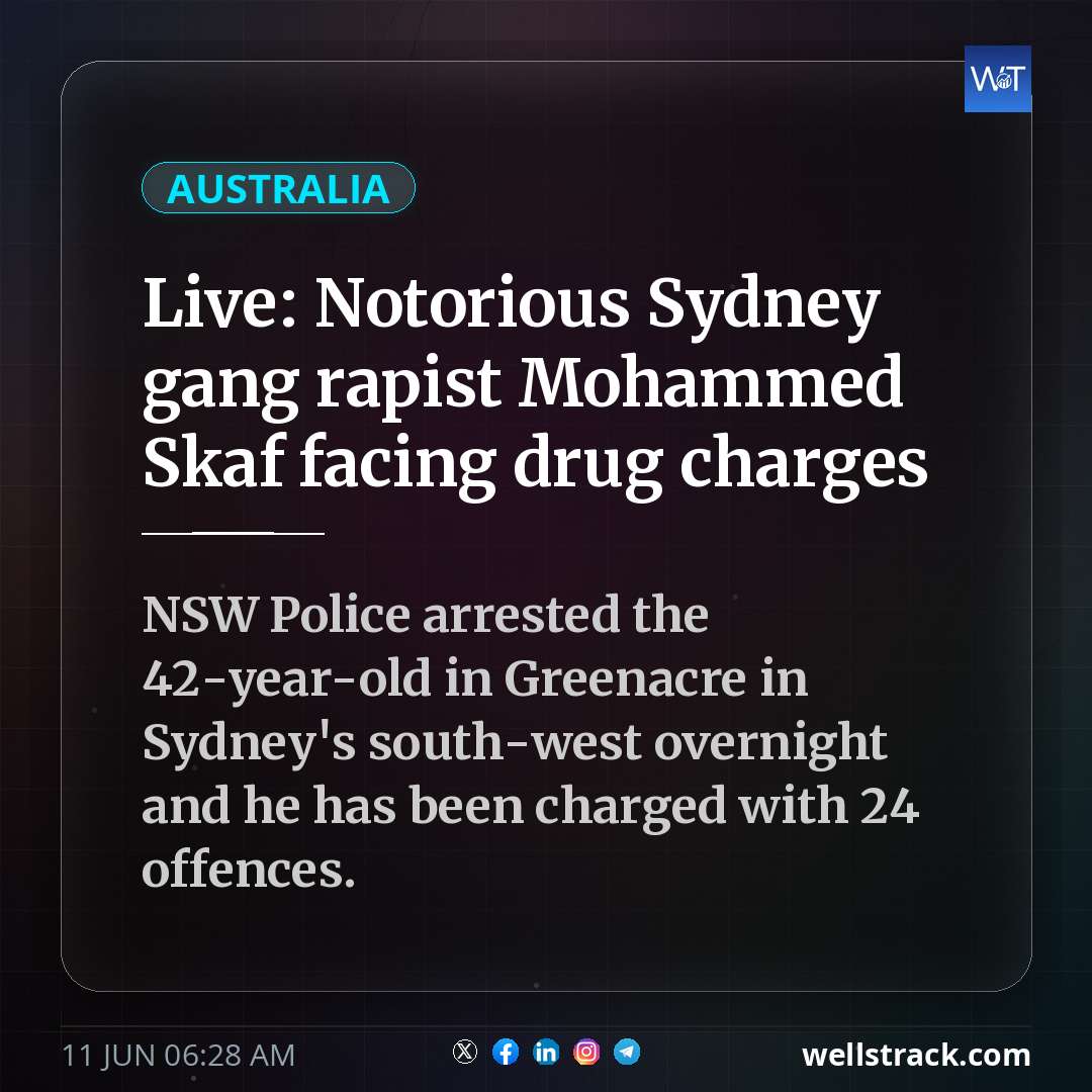 Live: Notorious Sydney gang rapist Mohammed Skaf facing drug charges — WellsTrack