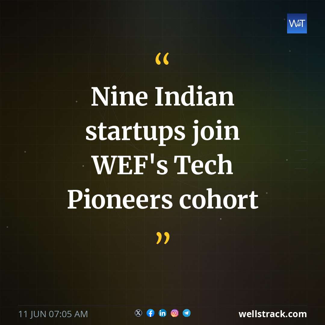 Nine Indian startups join WEF's Tech Pioneers cohort