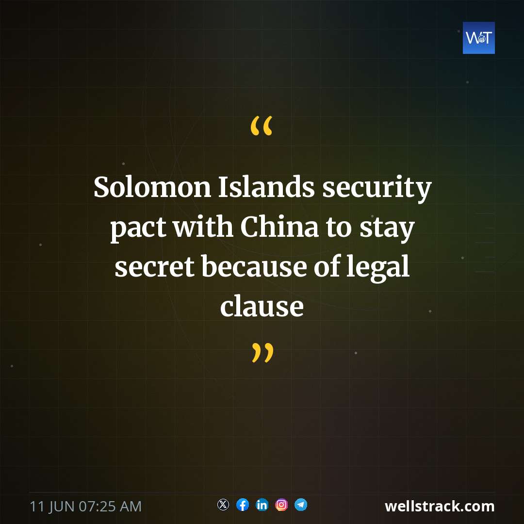 Solomon Islands security pact with China to stay secret because of legal clause