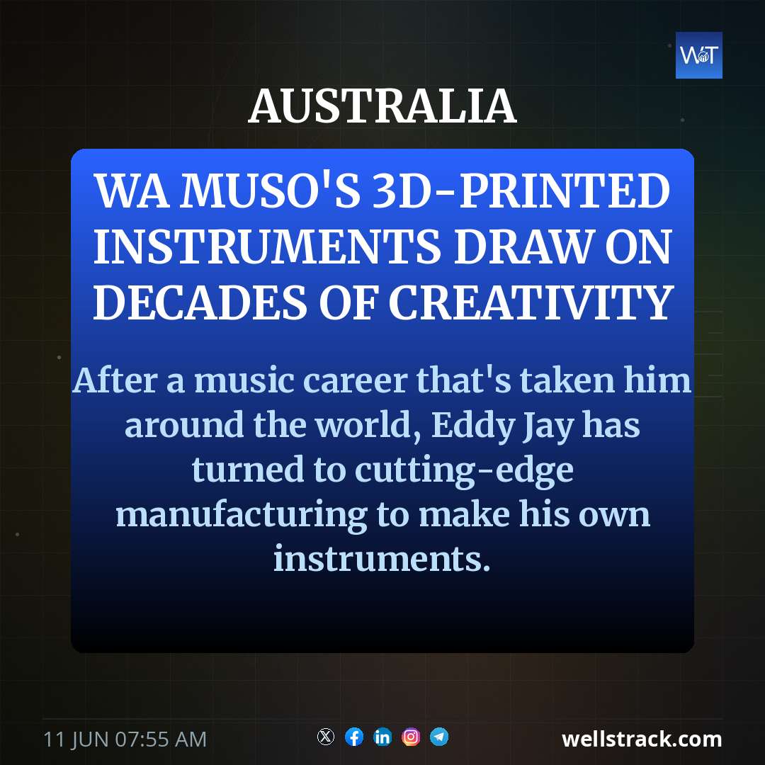 WA muso's 3D-printed instruments draw on decades of creativity — WellsTrack