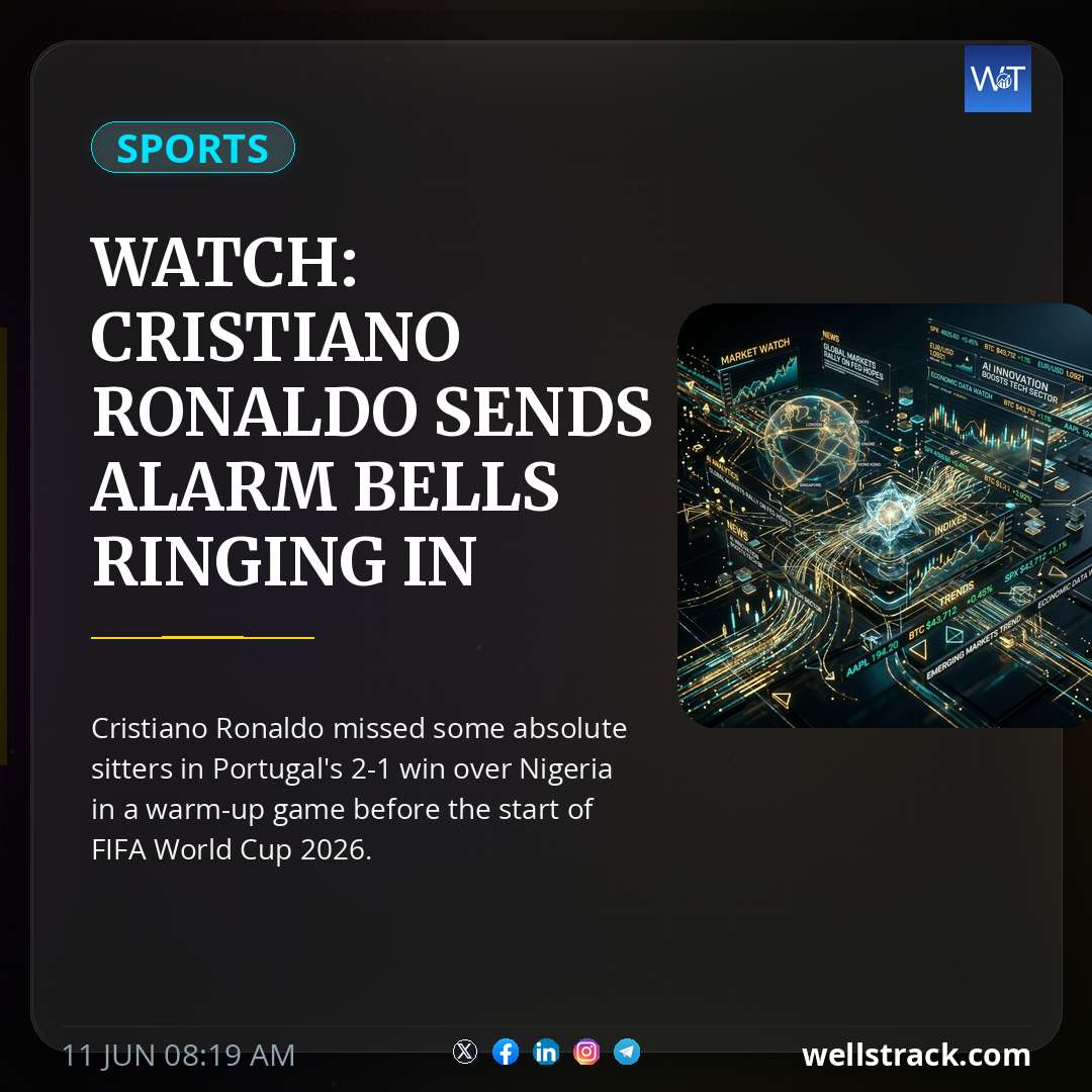 Watch: Cristiano Ronaldo Sends Alarm Bells Ringing In Portugal With Horror Show Against Nigeria — WellsTrack