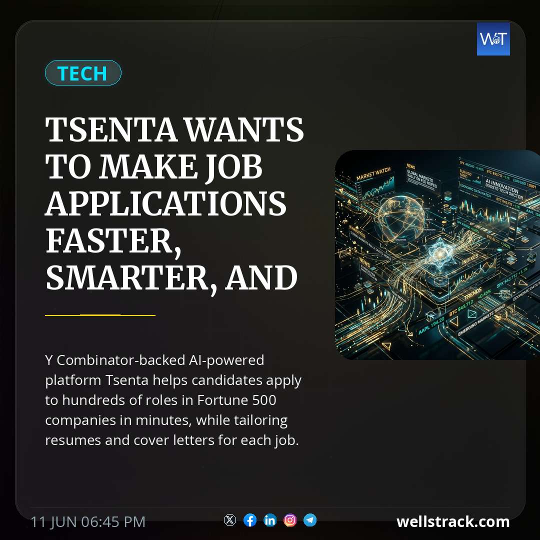Tsenta wants to make job applications faster, smarter, and a lot less manual — WellsTrack