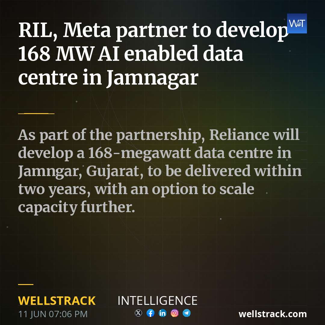 RIL, Meta partner to develop 168 MW AI enabled data centre in Jamnagar