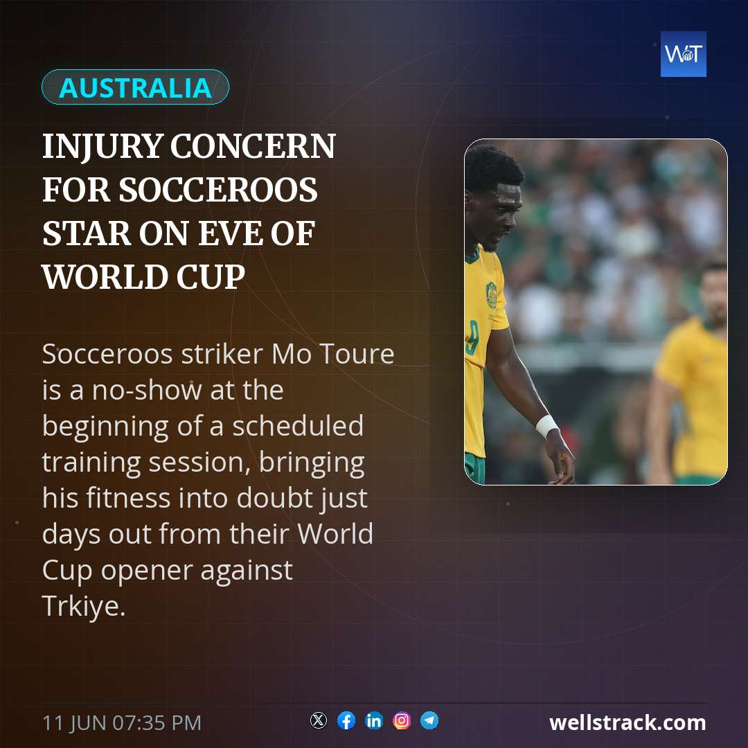 Injury concern for Socceroos star on eve of World Cup — WellsTrack