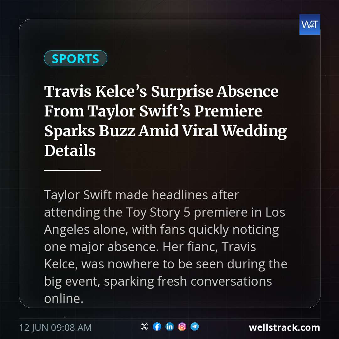 Travis Kelce’s Surprise Absence From Taylor Swift’s Premiere Sparks Buzz Amid Viral Wedding Details — WellsTrack