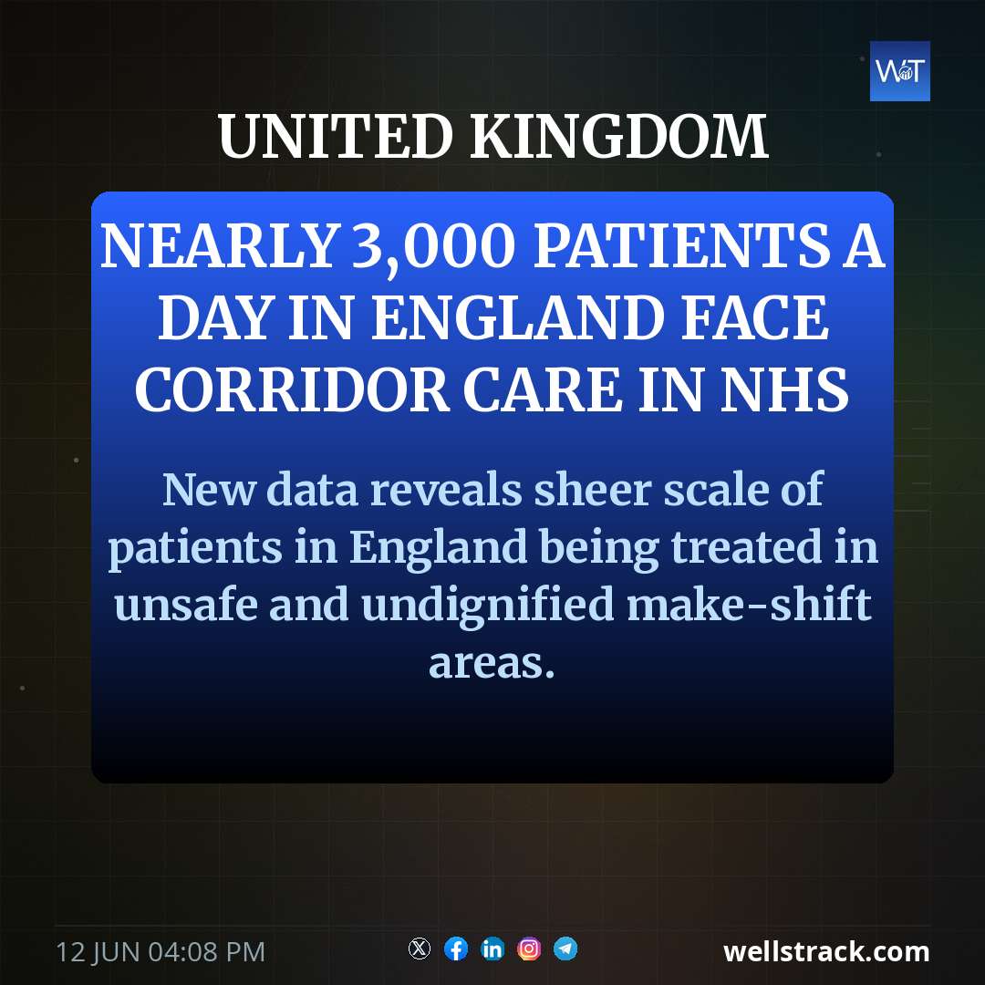 Nearly 3,000 patients a day in England face corridor care in NHS