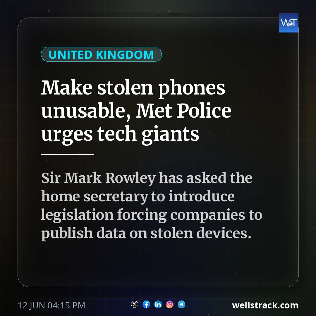 Make stolen phones unusable, Met Police urges tech giants