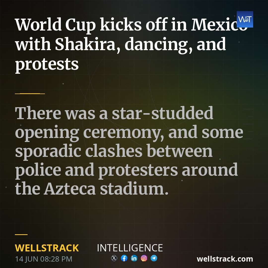 World Cup kicks off in Mexico with Shakira, dancing, and protests — WellsTrack