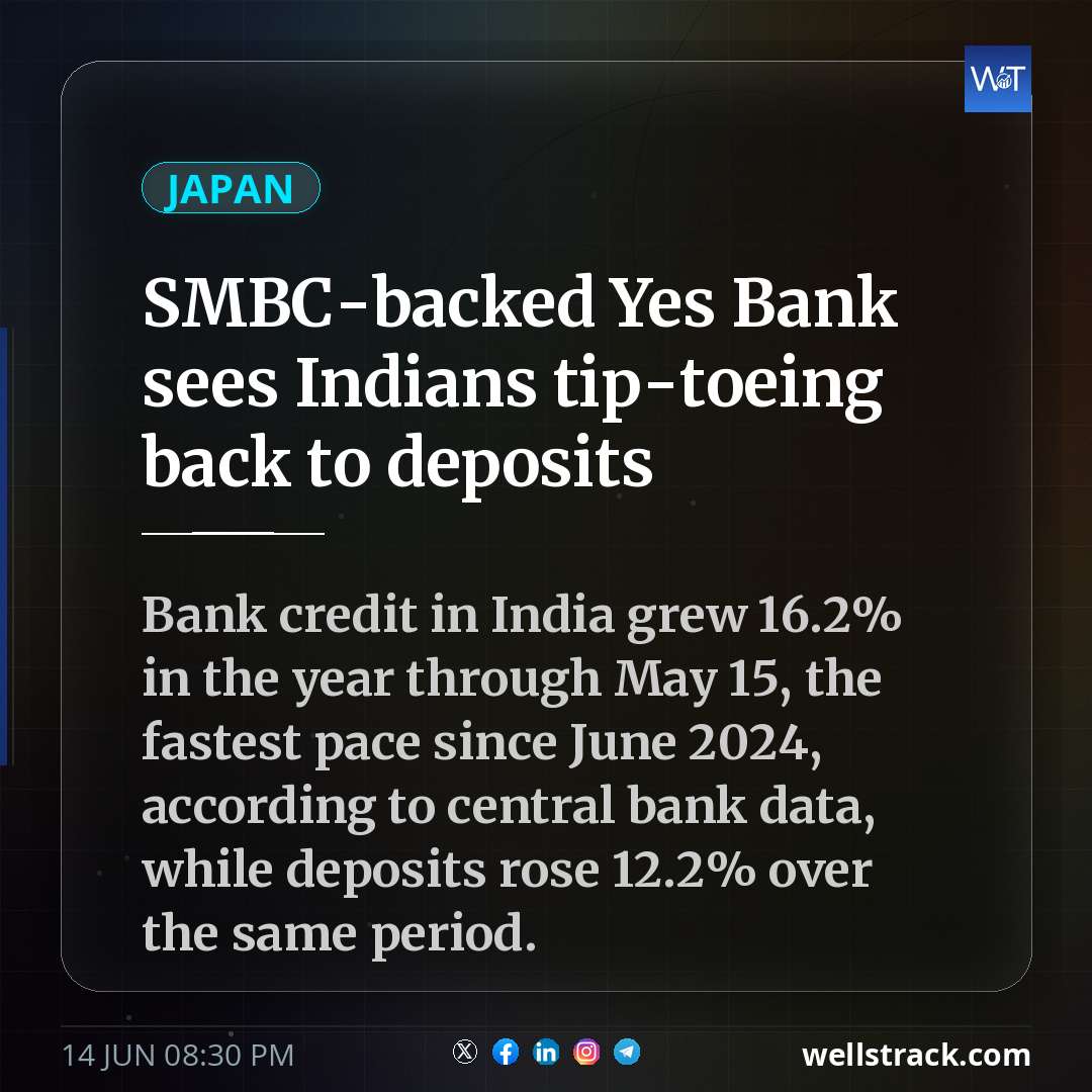 SMBC-backed Yes Bank sees Indians tip-toeing back to deposits — WellsTrack