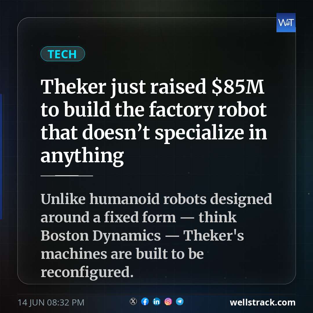 Theker just raised $85M to build the factory robot that doesn’t specialize in anything — WellsTrack