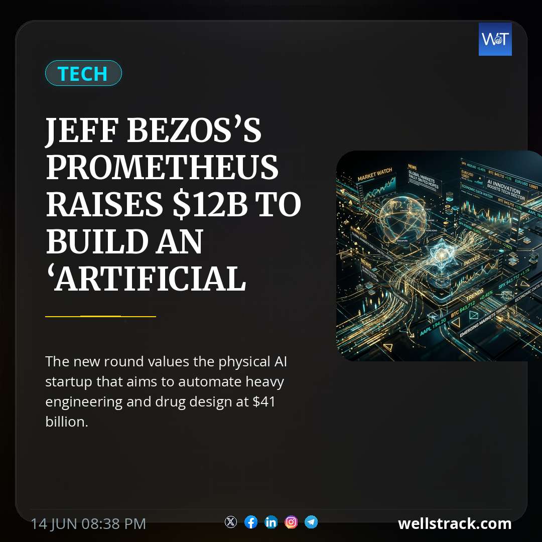 Jeff Bezos’s Prometheus raises $12B to build an ‘artificial general engineer’ for the physical world — WellsTrack