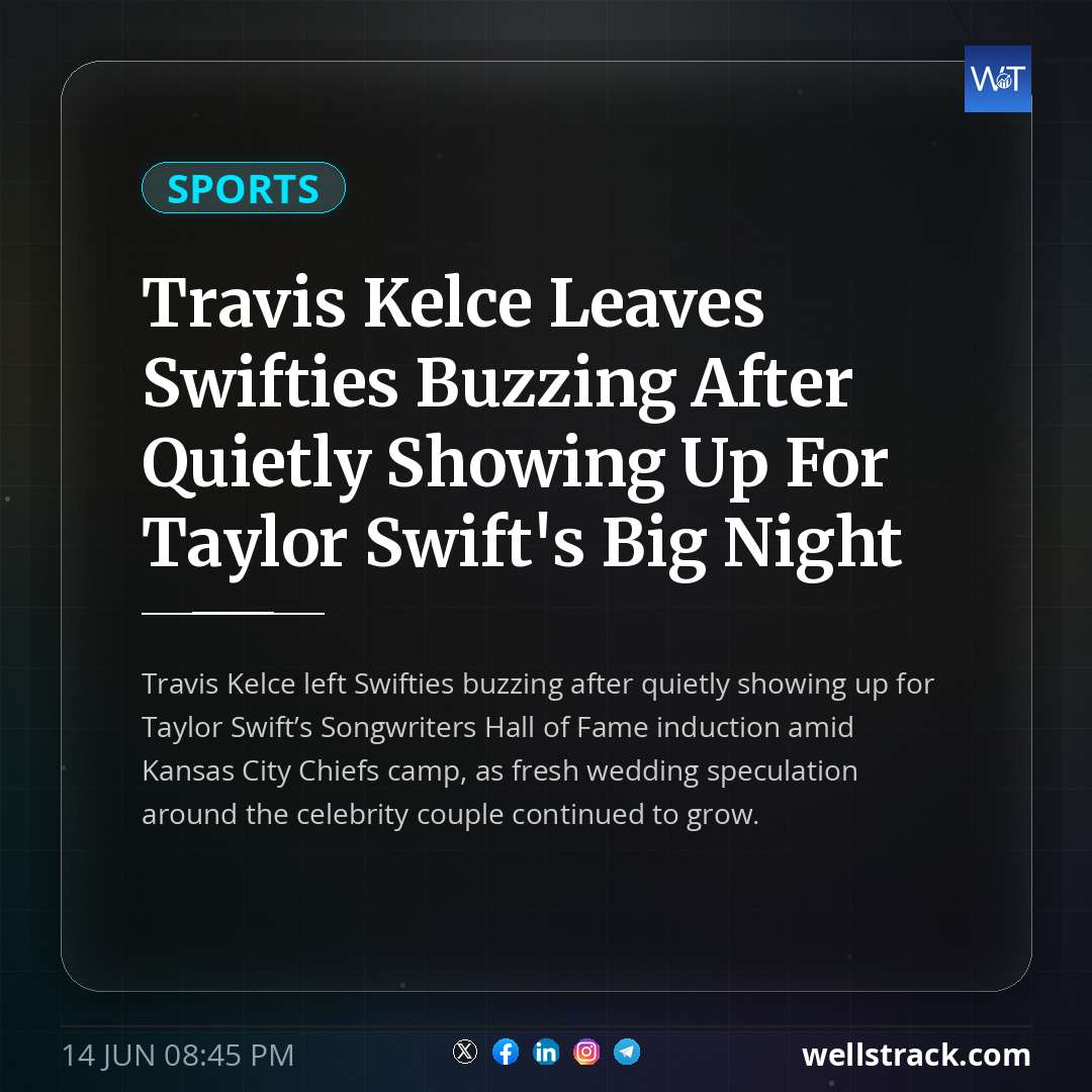 Travis Kelce Leaves Swifties Buzzing After Quietly Showing Up For Taylor Swift's Big Night — WellsTrack