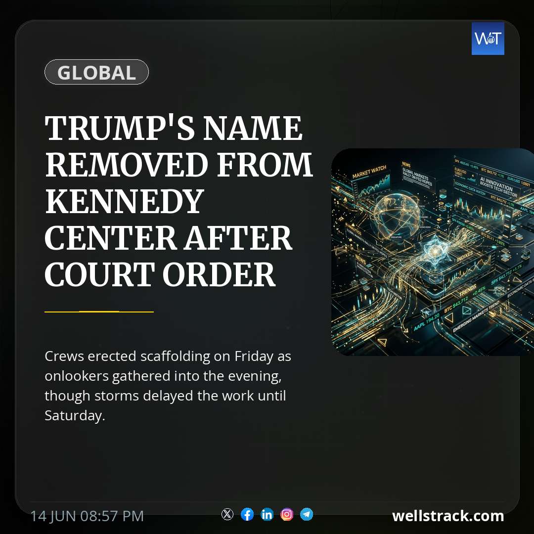Trump's name removed from Kennedy Center after court order — WellsTrack