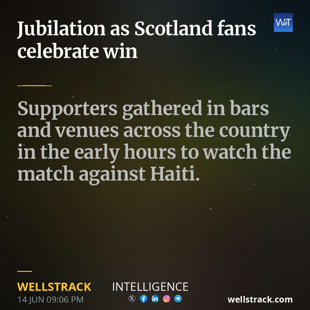 Jubilation as Scotland fans celebrate win — WellsTrack