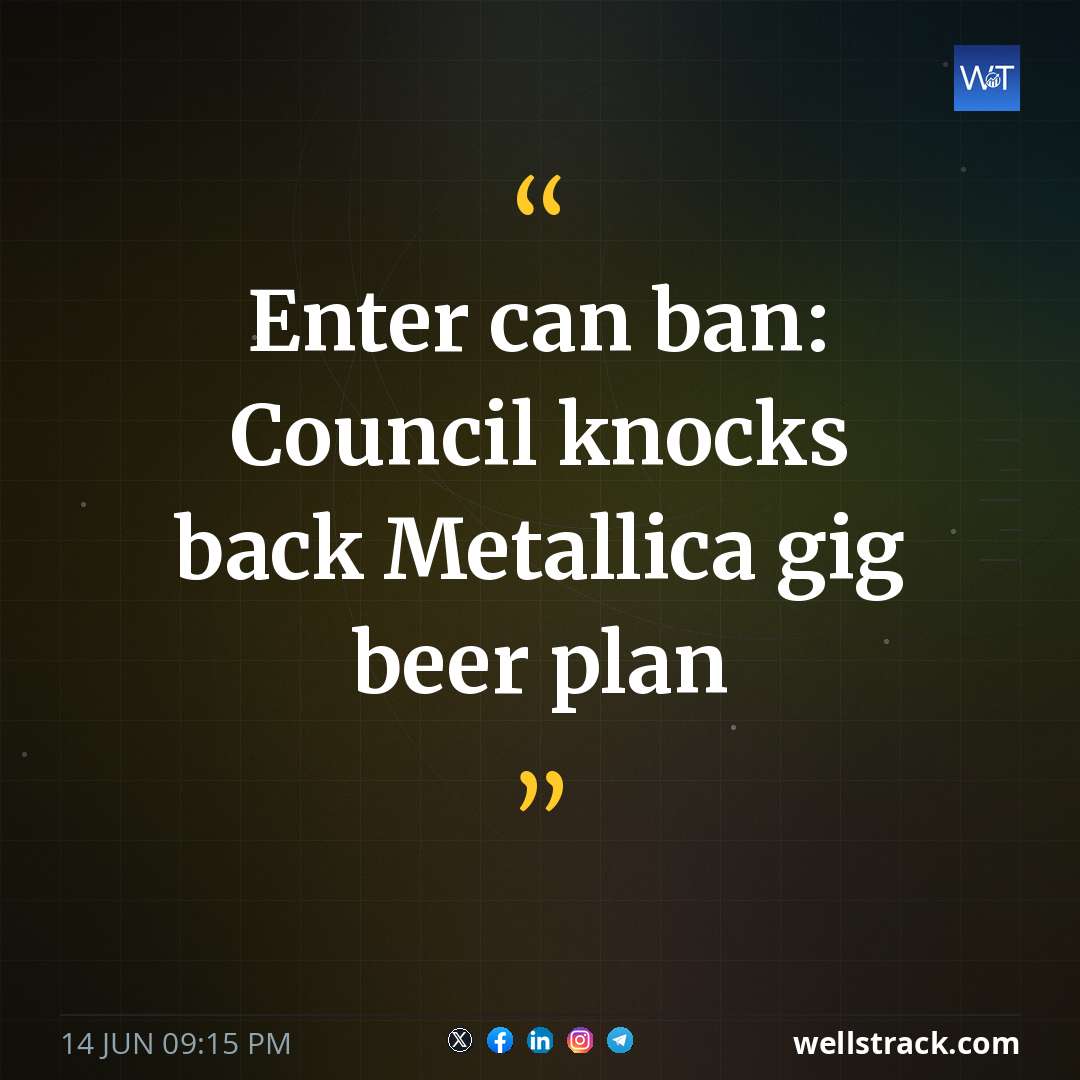 Enter can ban: Council knocks back Metallica gig beer plan — WellsTrack