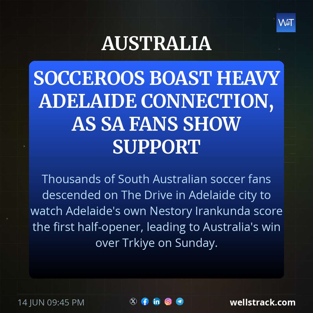 Socceroos boast heavy Adelaide connection, as SA fans show support — WellsTrack