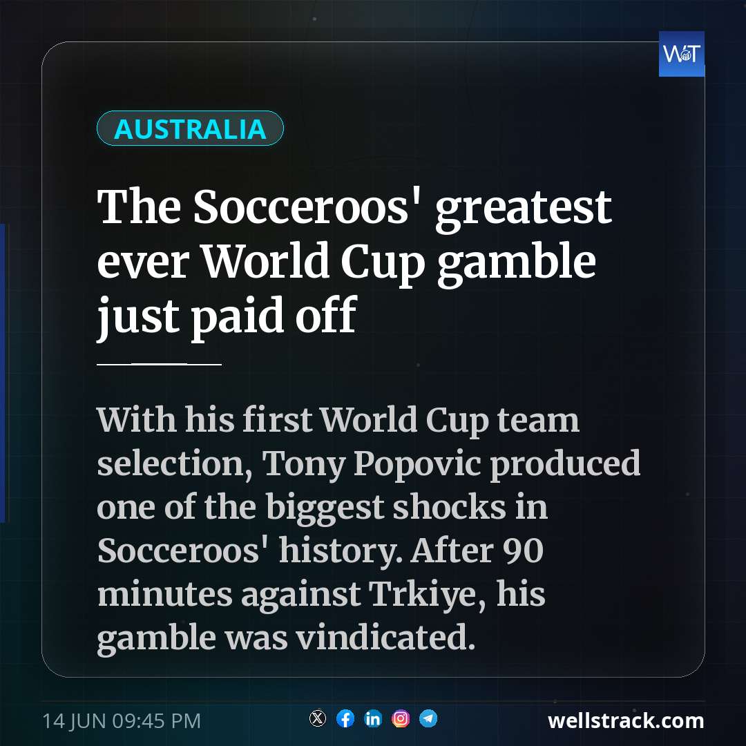 The Socceroos' greatest ever World Cup gamble just paid off — WellsTrack