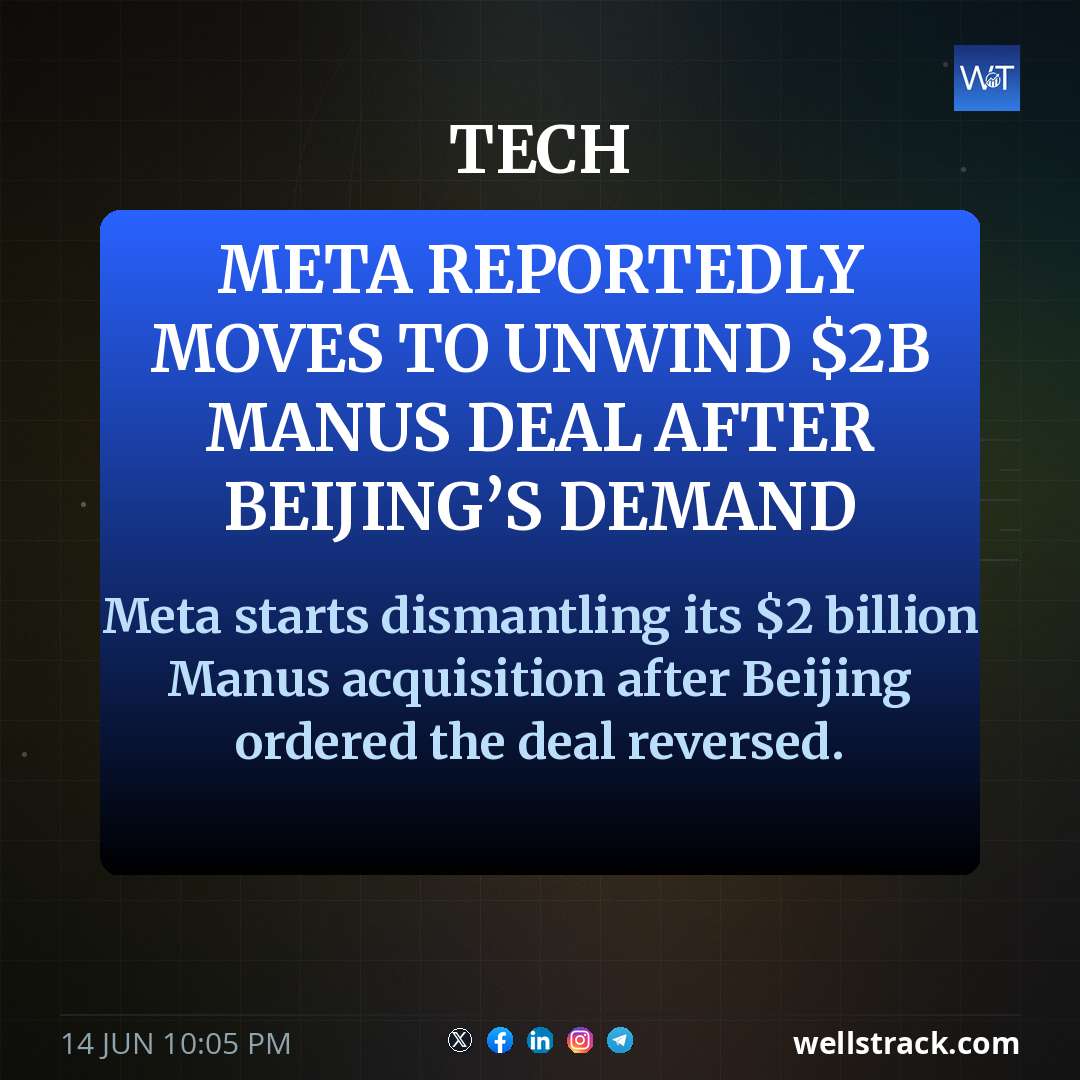 Meta reportedly moves to unwind $2B Manus deal after Beijing’s demand